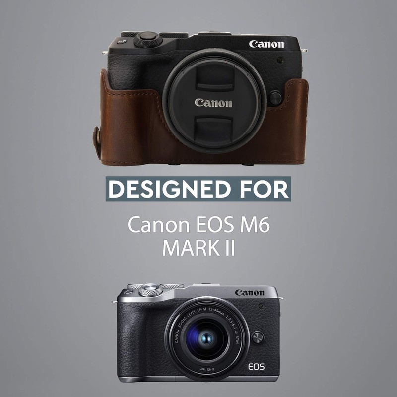 Megagear MG1751 Ever Ready Leather Camera Case Compatible with Canon