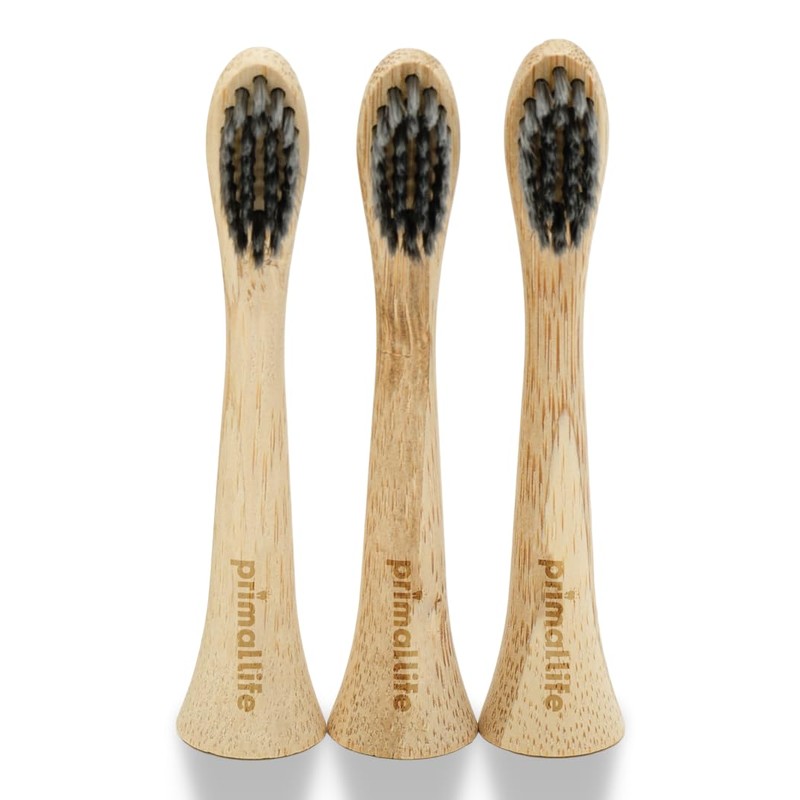 Primal Life Organics - Replacement Real White Sonic Brush Heads,
