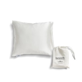 SnooozeGo Pure Silk Pillow Cases - 100% Mulberry Pillowcase for Women, Luxurious Silk Pillow Case for Hair and Skin Care, Breathable, Anti Wrinkle, 19 momme, 40 x 35 cm - Cream