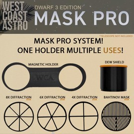 Dwarf 3 - MASK PRO System Starter Kit (Bahtinov Mask, Diffraction Spike Masks, Dew Shield)