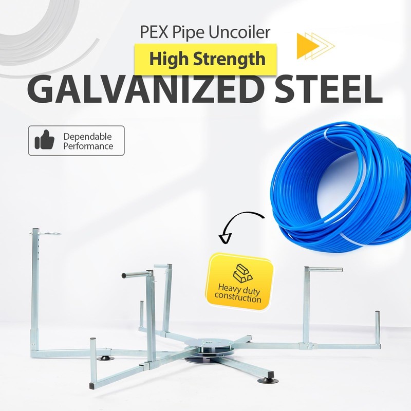 Gelacie Pex Tube Uncoiler for 3/8'' to 1'' 300 lbs