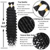 AIVICO Extensiones De Cabello Humano A Granel De Onda Profunda,
