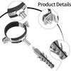 Pack of 12 Pipe Clamps 50 mm: 4 Screw Pipe