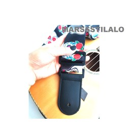 MARSSSTILALO 2" Width Fluorescent Cool Skull Acoustic Guitar Strap Bass Strap Electric Guitar Strap (White Skull)