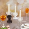 GORGECRAFT 6Pcs Faceted Chandelier Bobeches Candle Holder Bobeche 4 Side