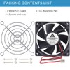 GDSTIME 80mm x 80mm x 25mm 12V Brushless DC Cooling