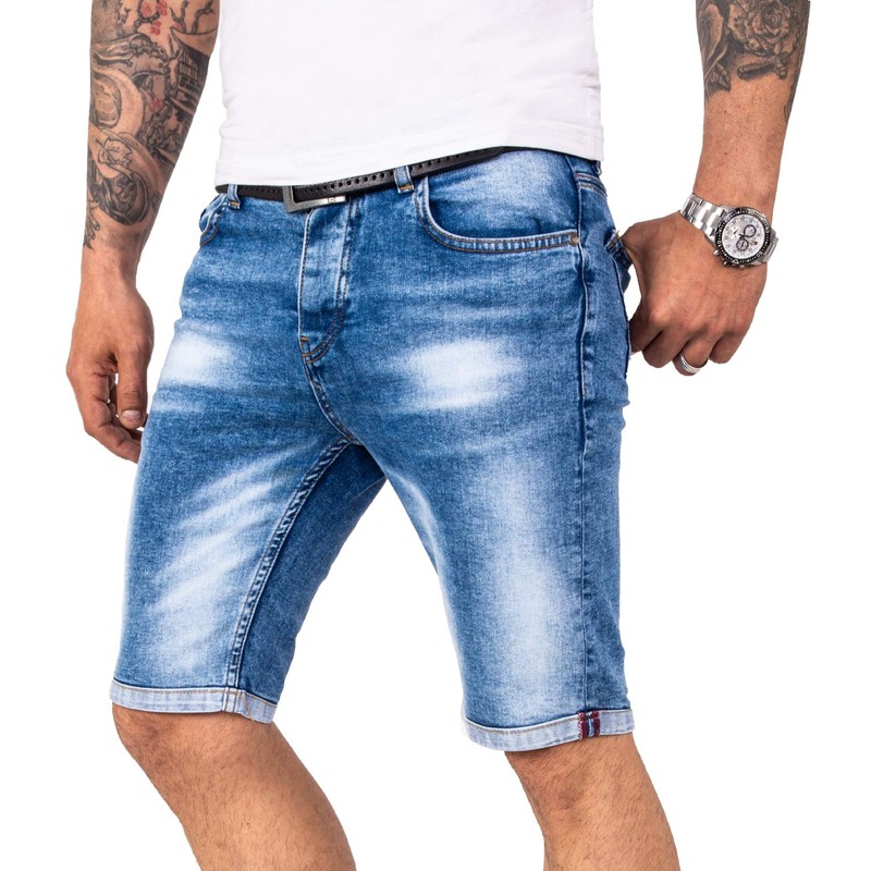 Rock Creek Denim M50 Men's Shorts (Rc-2217) - Blue -