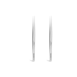 2 PCS Professional Stainless Steel Tweezers, Tweezers for Eyebrows, Facial Hair, Sharp Ingrown Hair Tweezers for Women and Men, Pointed Tweezers Set for Craft Jewelry-Making