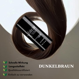 Scattered Hair for Thin Hair, Naturally Water Resistant for Men and Women, Hair Fibres for Instant Hair Thickening, Hair Loss Lamination, Hair Powder, Root Powder (Single Pack, Dark Brown)