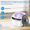 Retainer Cleaner Machine - Raccomb LED Light Dental Cleaner for