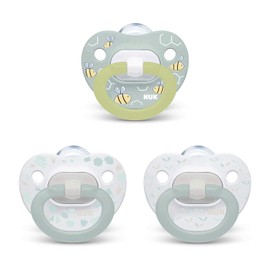 NUK Orthodontic Pacifier Value Pack, Boy, 0-6 Months (Pack of 3)