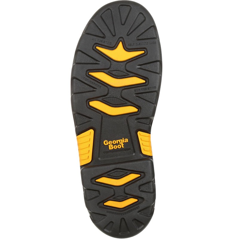 Georgia Boot Muddog Composite Toe Waterproof Work Wellington, Barracuda Gold,