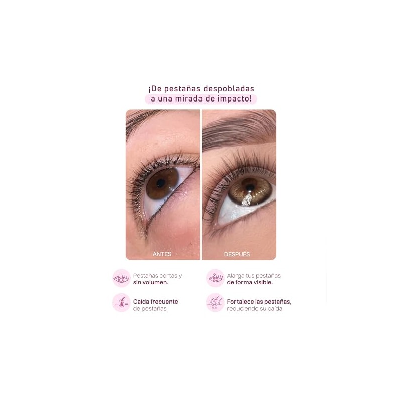Kaba Serum Pestañas Tratamiento para Crecimiento de Pestañas con Pantenol