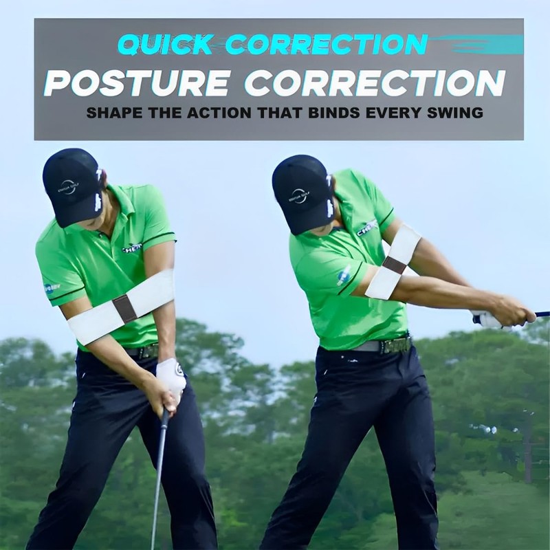 IKOPFLN Golf Training Auxiliary Swing Arm Belt, Golf Swing Posture
