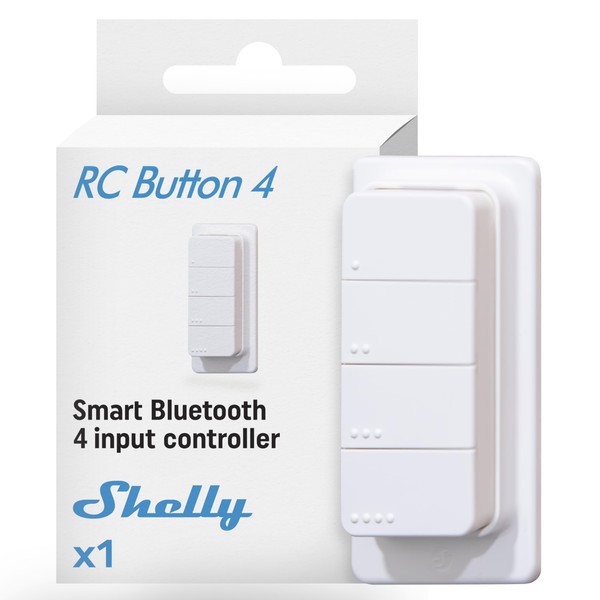 Shelly BLU RC Button 4 Bluetooth Remote Control with Magnetic