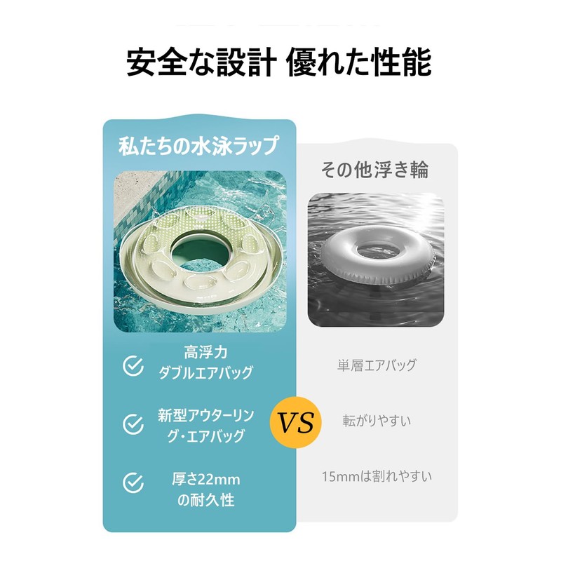 Swimming Circle Adult Swimming Circle O Stripe Floating Safety Handle