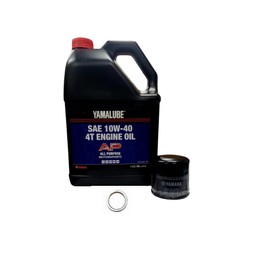 Yamaha STRYKER (2011-2017) all Models Oil Filter Change Kit Yamaha Part# 5GH-13440-80-00 and 1 Gallon All Purpose LUB-10W40-AP-04