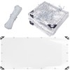 Waterproof Tarpaulin, Transparent, Tear-Resistant Wind Protection Tarpaulin, Cold Protection and
