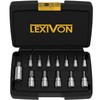LEXIVON HEX Bit Socket Set, Premium S2 Alloy Steel |