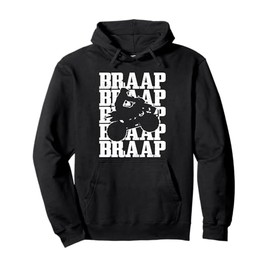 ATV Braap Quad Bike 4 Wheeler Vintage ATV Riding Gift Men Pullover Hoodie