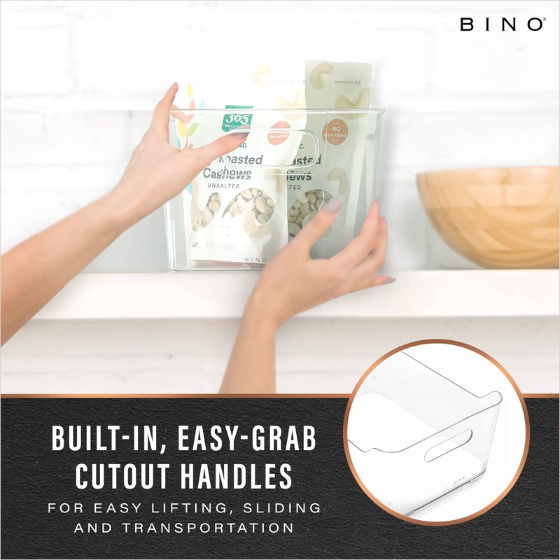 BINO | Plastic Storage Bins, X-Large - 2 Pack |