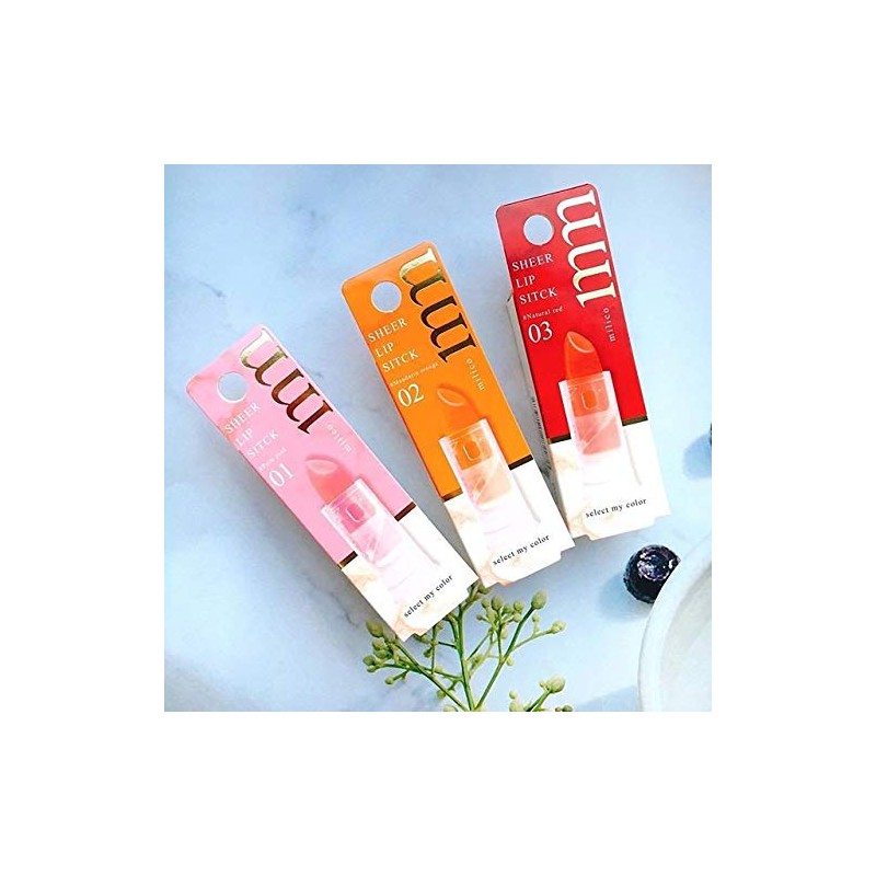 Beauty World Milico Sheer Lipstick Fresh Red Lipstick 3g