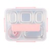 Lunch Box with Lid 5 Compartments Heat Preservation Stainless Steel