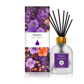 Diffuser Sets 6.7fl oz with Sticks,Home Fragrance,Diffuser for Room/House,Shelf Decor,Office Aromatherapy,Diffuser Oil Gift Set,Elaunva Reed Diffuser Sets,air freshener (Eucalyptus)
