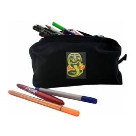 SHIHAN POWER SPORTS Triple Cobra Kais Dragon Pencil Case Teens School Home,Pencil Bag Pen Case, Students Stationery Pouch Pencil Holder Desk Organizer Portable Pencil Pouch for School Office Supplies