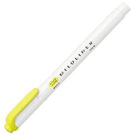 Zebra Mildliner WKT7-MLY Highlighter, Mild Lemon Yellow