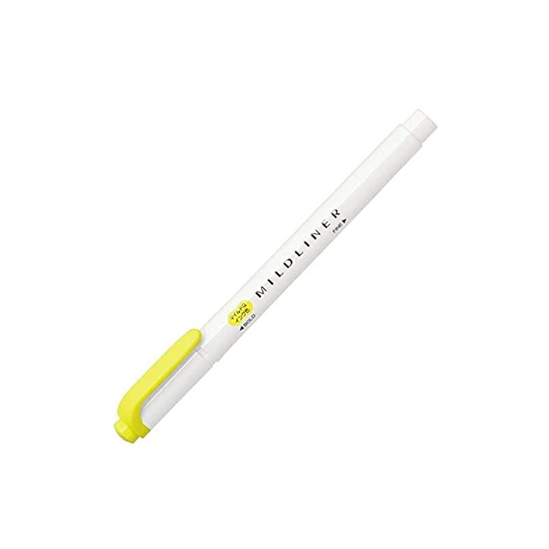 Zebra Mildliner WKT7-MLY Highlighter, Mild Lemon Yellow
