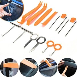 12 Stück Set Hebelwerkzeug Armaturenbrett Entfernung Auto Repair Werkzeug Kit Türverkleidungs Lösewerkzeug Zierleistenkeile Set Autotür Panel Auto Radio -101835- INION®