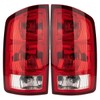 Tail Light Assembly Compatible with 2002-2006 Dodge Ram 1500 2003-2006 Dodge Ram 2500 3500 Pickup Driver and Passenger Side Taillights Rear Brake Lamps with Bulb Inside and Wiring Harness