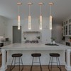Upfelw 3-Pack Modern Crystal Pendant Light for Kitchen Island, Elegant
