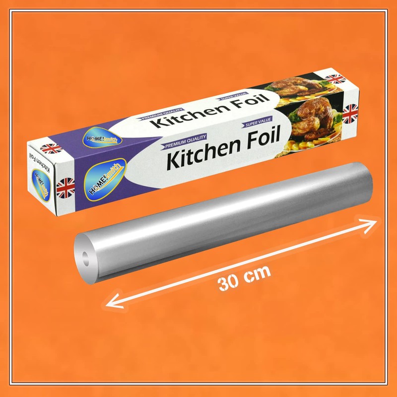 STERLING PRODUCTS 30m Extra Long Aluminum Foil Roll, Large Pack