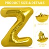 TONIFUL 40 Inch Large Gold Z Letter Balloons Jumbo Helium