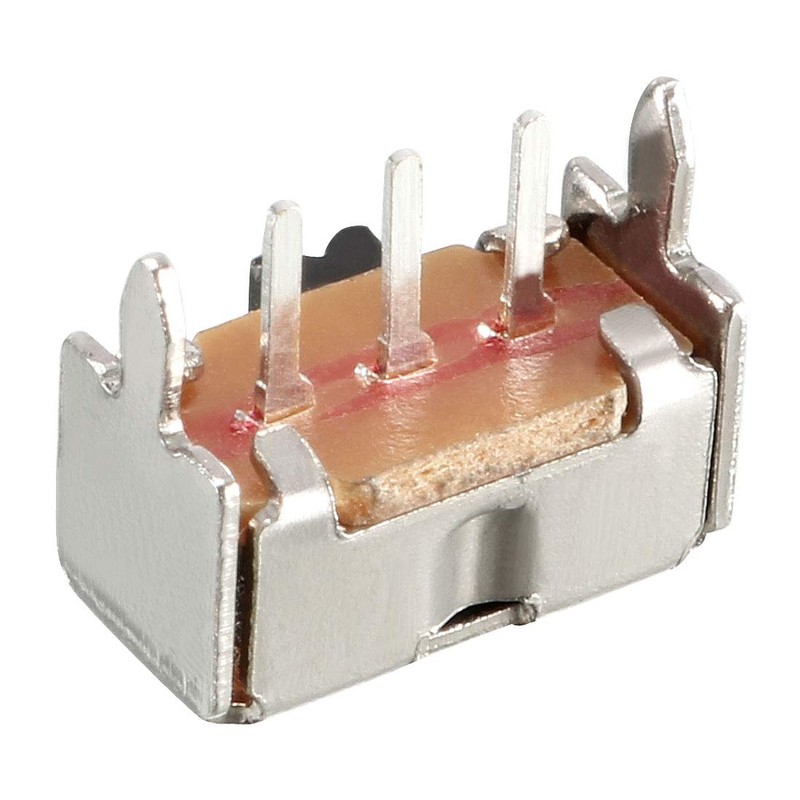 uxcell 20Pcs 2mm Horizontal Slide Switch SPDT 1P2T 3 Terminals