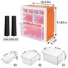 Screw Storage Organizer With 7 Drawers, Orange