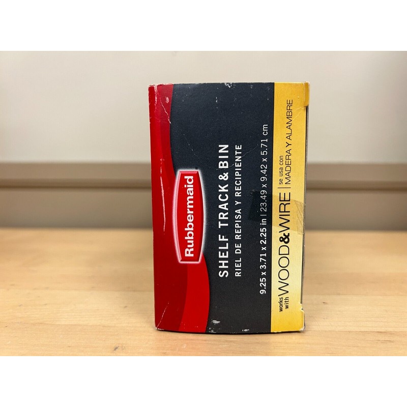 Rubbermaid Pantry Organization SHELF TRACK AND BIN