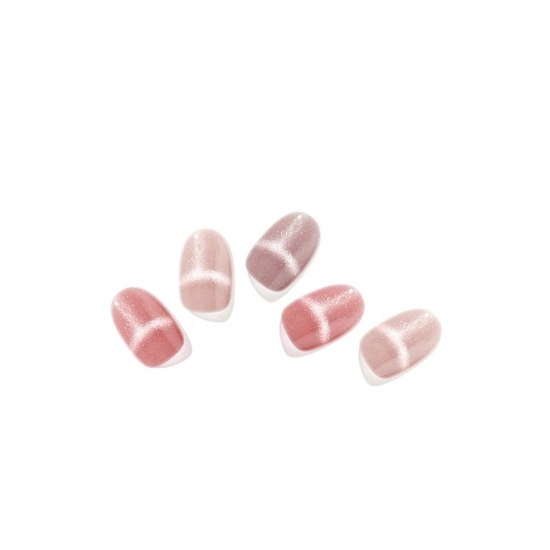 Shop Gel Grape Wine Sticky Gel Nails 16pcs / 샵젤