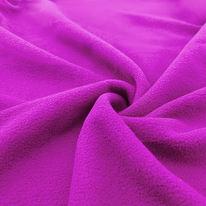 Alephnull Fleece Sleeping Bag Fleece Blanket Hiking Camping (Purple, 180