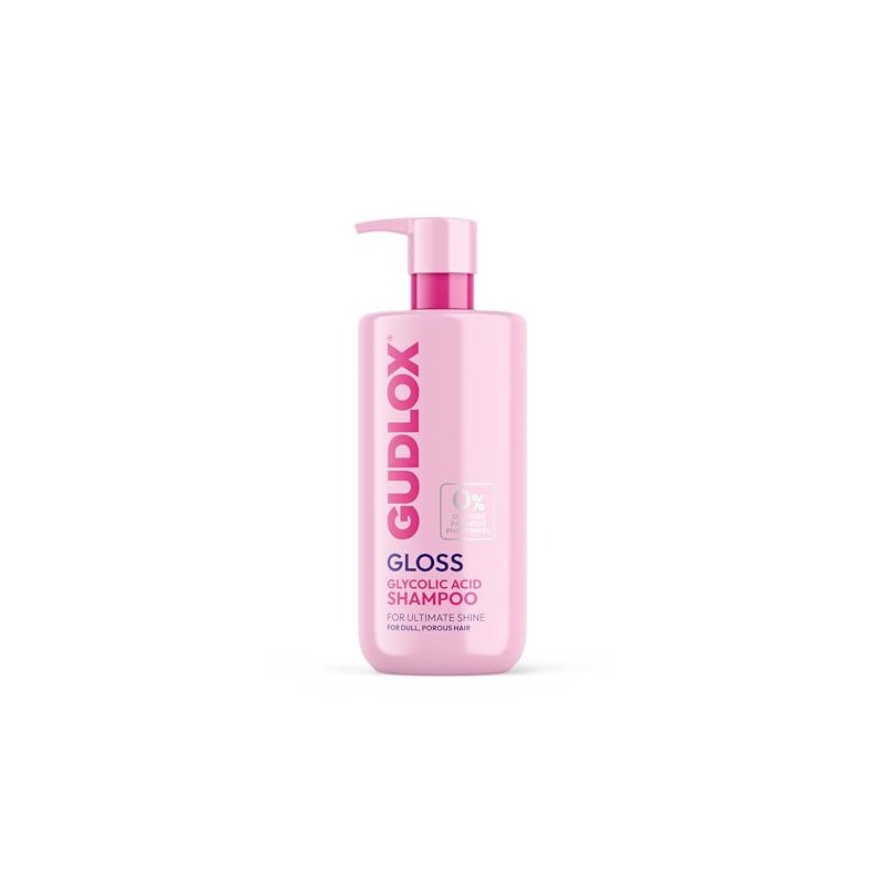 GUDLOX Gloss Glycolic Acid Shampoo, Sulphate-Free, Perfect For Dull Hair,