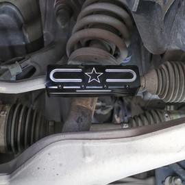 Tmipakioy Aluminum Left and Right Tie Rod Sleeves Tie Rod Brace Protector Set Tie Rod Bar Cover Compatible with for Ford Bronco 2 Door 4 Door 2021 2022 2023 2024 (Non Hoss 3.0)