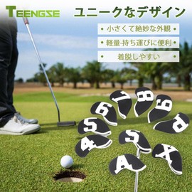 Golf Iron Covers Golf Iron Headcovers Golf Head Covers for Irons Set of 10 with Golf Count Wedge Headcovers Protect Iron Heads from Scratches and Damage High Visibility Discrimination Neoprene