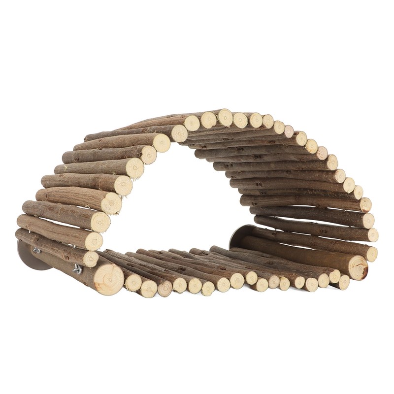 Bird Wood Hammock Tent Arch Bridge Shape Wooden Parrot Snuggle