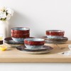 vancasso Starry Dinnerware Set for 4, Handmade Reactive Glaze Stoneware