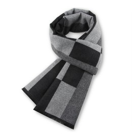 JTMKYO 1 Scarf, Warm Scarf for Autumn and Winter, Windproof and Warm Men's Scarf, Classic Plaid Fashion Scarf, Soft and Warm Scarf for Men and Women, Casual Business Wear Scarf