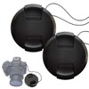 GNALIA Sony Alpha 6000 Lens Cap, 2-Piece, Black, 40.5 mm