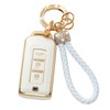 Gematay for Mitsubishi Key Fob Cover with Keychain Lanyard, Key