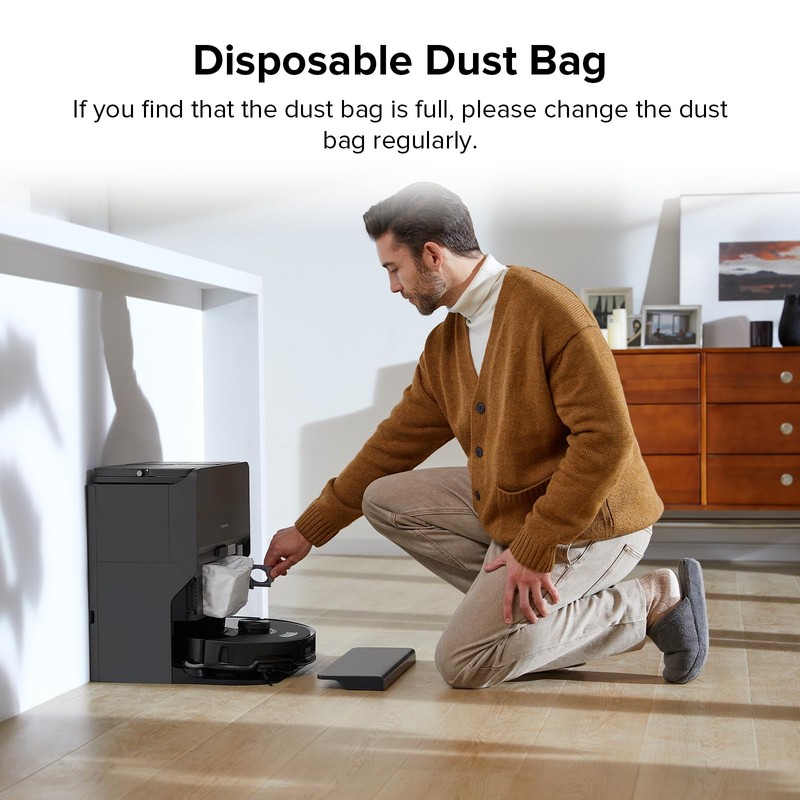 roborock 6 Packs Disposable Dust Bags for QRevo series S8MaxVUltra,